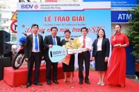 Ngân hàng BIDV Nha Trang: Trao giải cho khách hàng trúng thưởng chương trình tiết kiệm dự thưởng