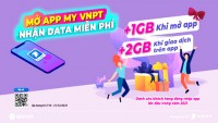 Mở app My VNPT, nhận ngay 3GB data miễn phí