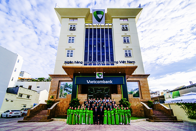Trụ sở chính của Vietcombank Nha Trang tại số 14 Lê Thánh Tôn, TP. Nha Trang. 