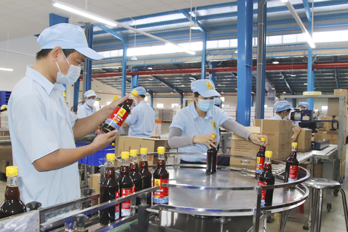 Hoạt động sản xuất tại Công ty Cổ phần Thủy sản 584 Nha Trang.